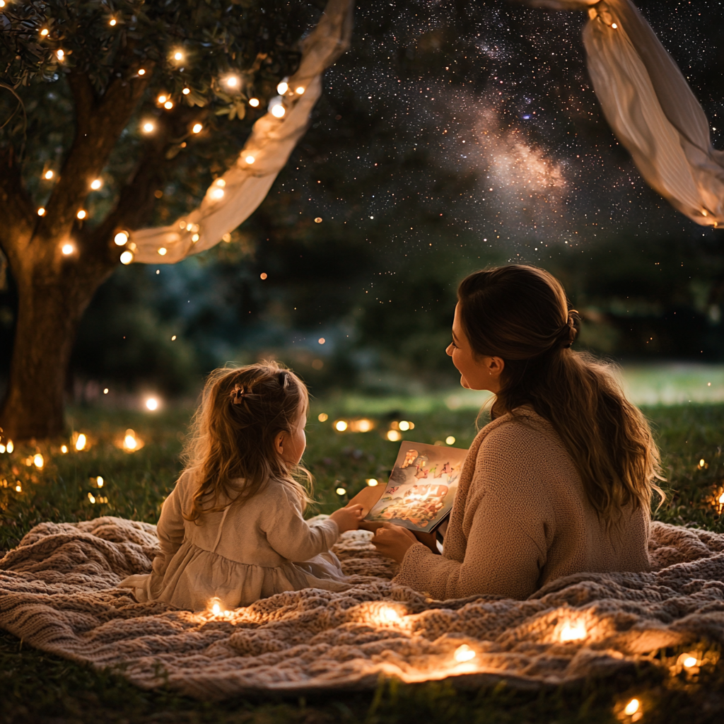Starlight Stories: Nighttime Storytelling Under The Stars Paint By Color