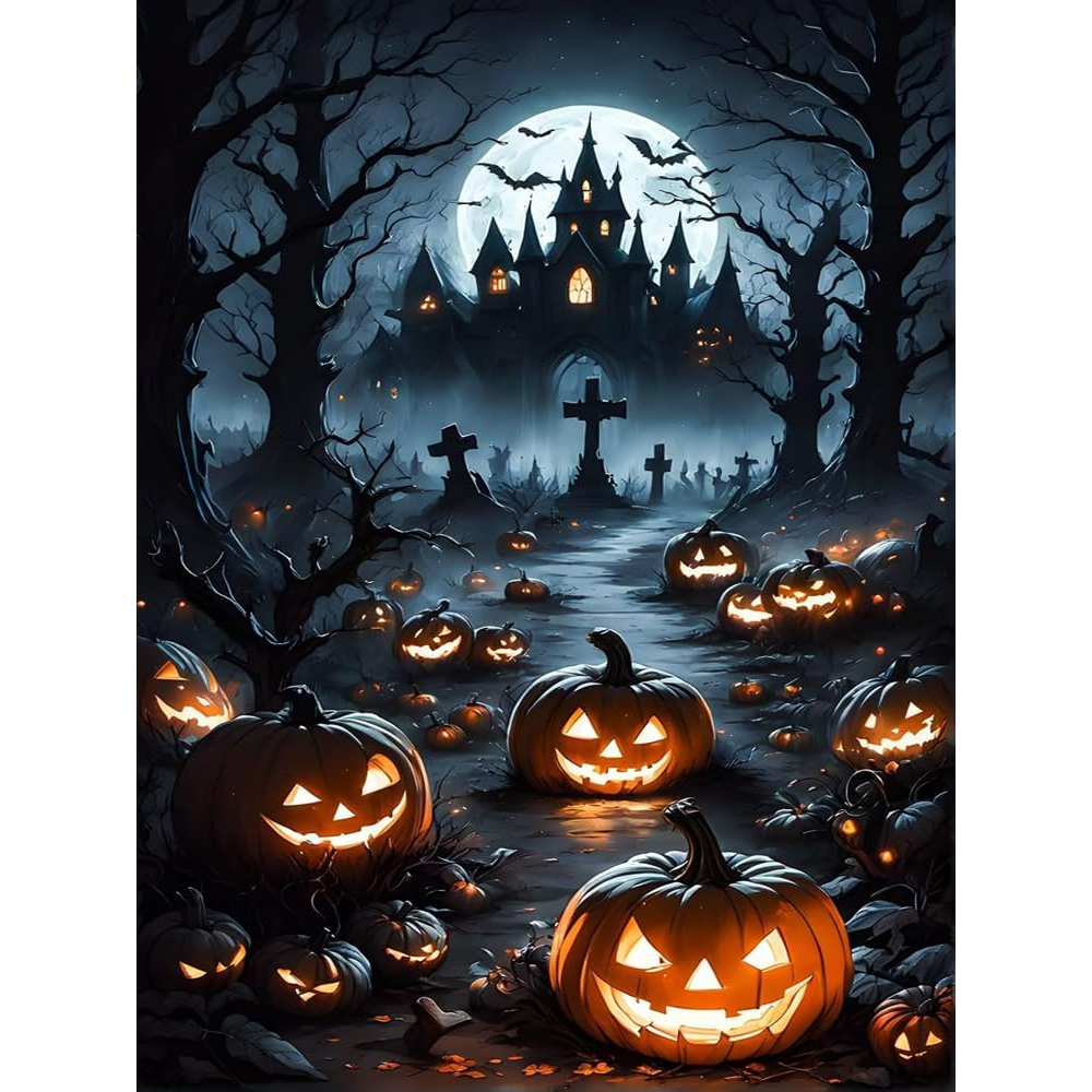 Halloween Paint By Diamond Kits For Adults