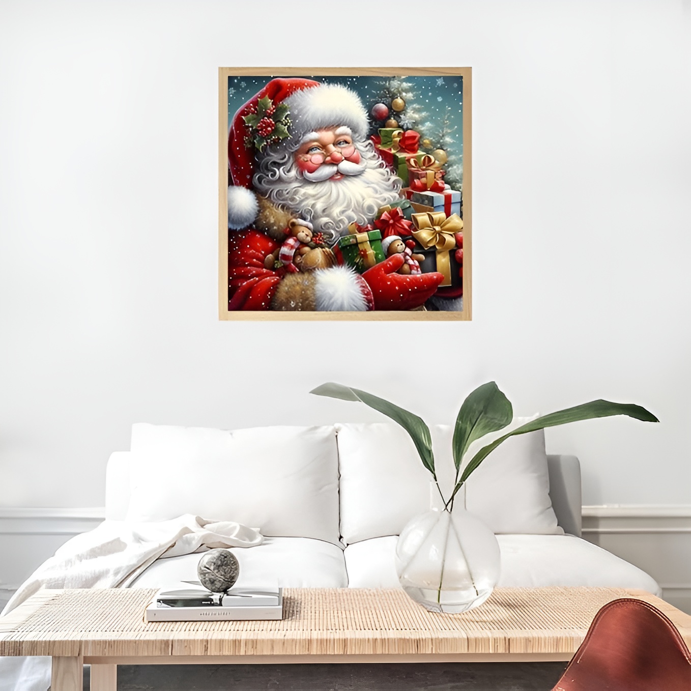 Santa Claus DIY 5D Winter Christmas Diamond Art Kits for Adults