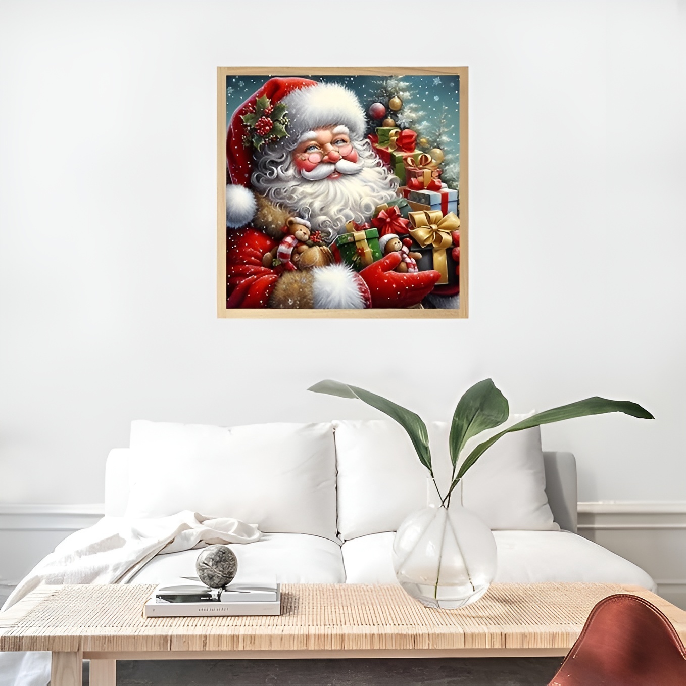 Santa Claus DIY 5D Winter Christmas Diamond Art Kits for Adults