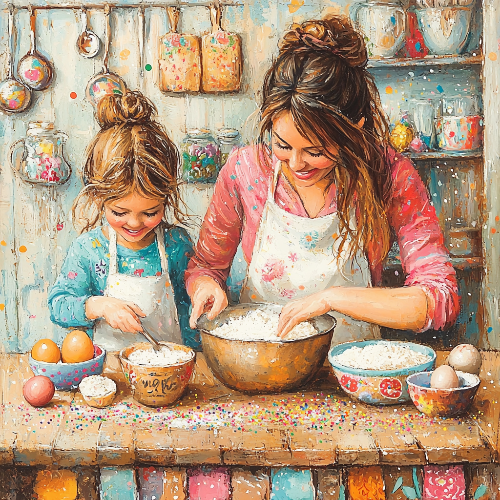 Culinary Creations: Baking Together For Love Diamonded Painting Kits