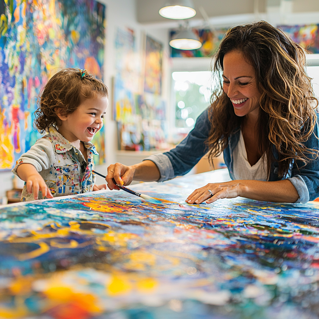 Artistic Journeys: Crafting A Family Mural Paint By Diamond