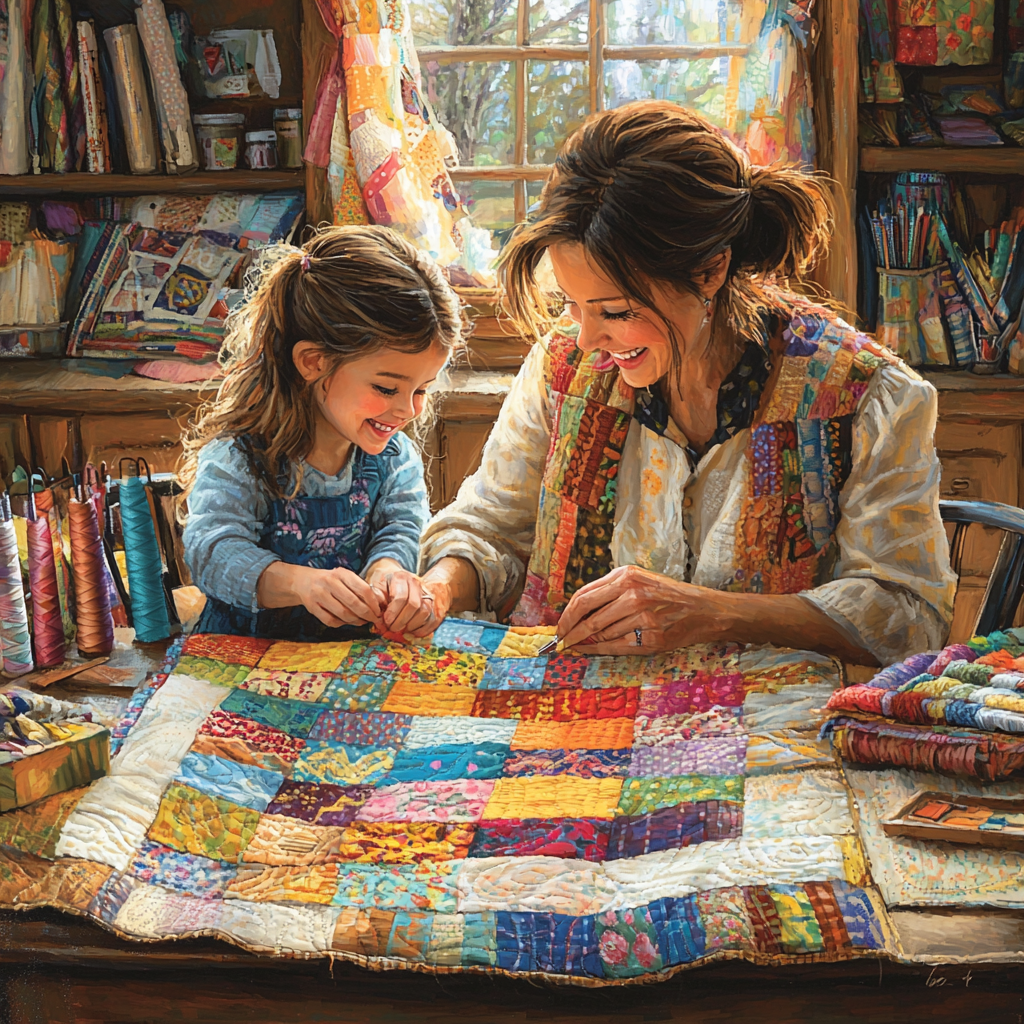 Tender Heartstrings: Crafting Together A Love Quilt Paint By Diamonds Kits