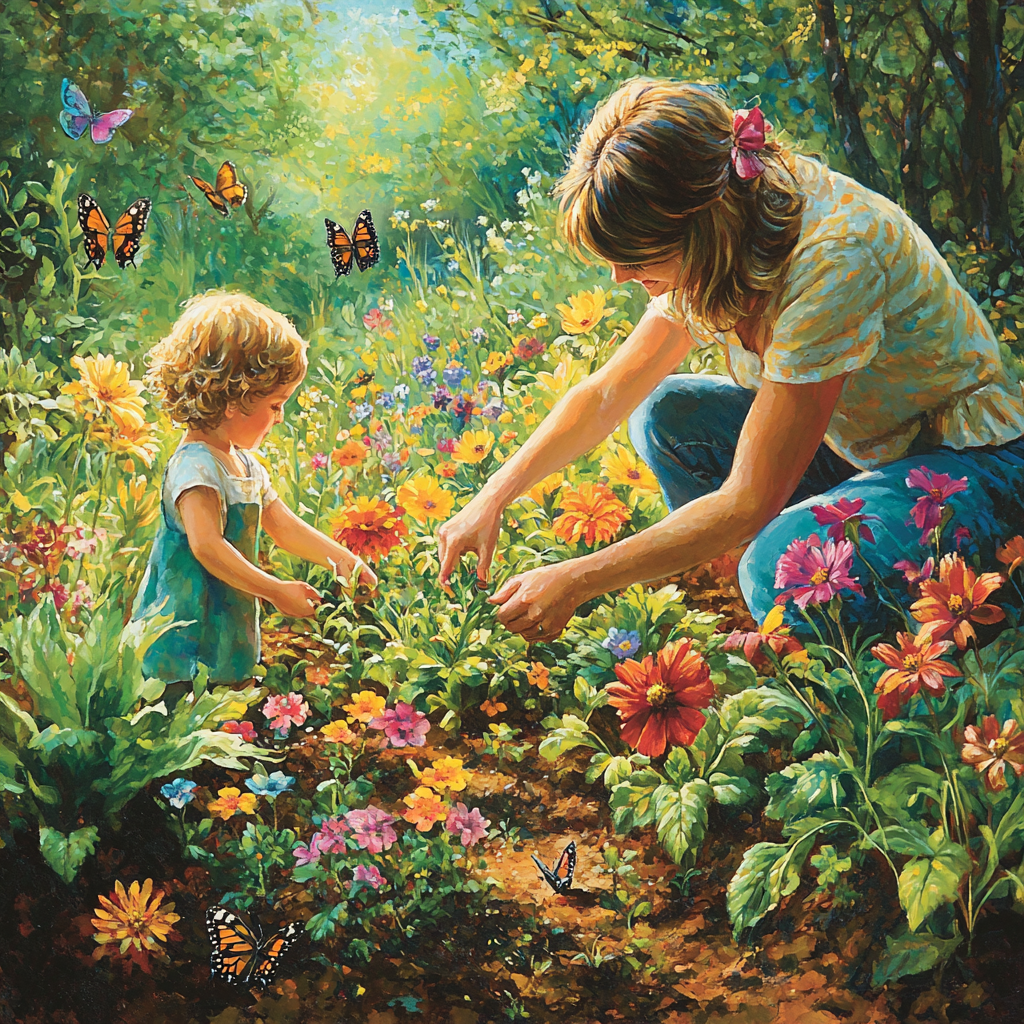 Nature's Playground: Designing A Garden Together Paint By Diamonds Kits