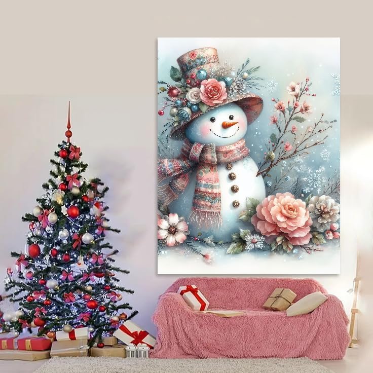 Merry Christmas Snowman Collection Paint By Diamond