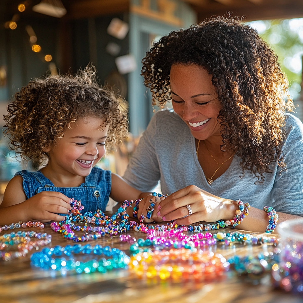 Connected Hearts: A Mother-Child Bracelet Workshop Paint By Diamond