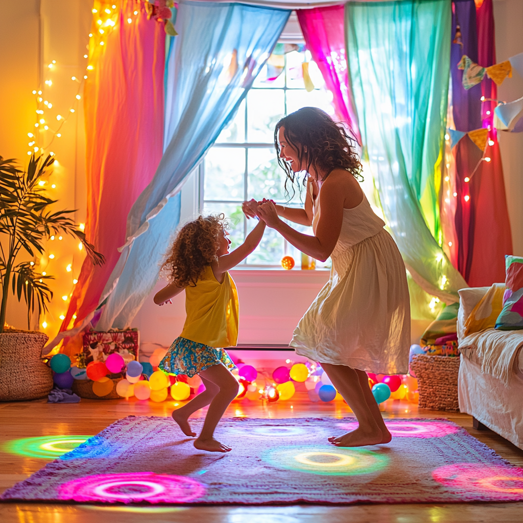 Rhythms Of Love: A Mother-Child Dance Party Paint By Diamond