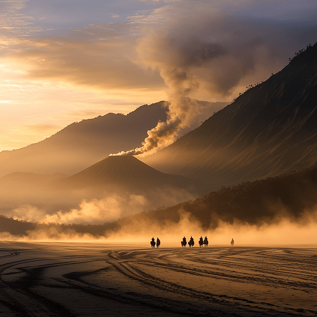 Mount Bromo - East Java Paint By Diamonds Kits