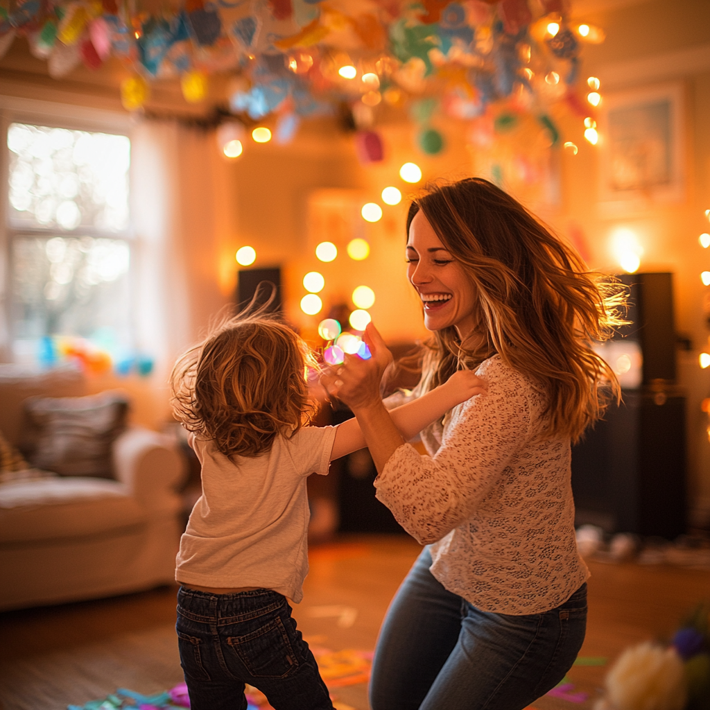 Dancing Through Life: A Mother-Child Dance Party Paint By Diamonds Kits