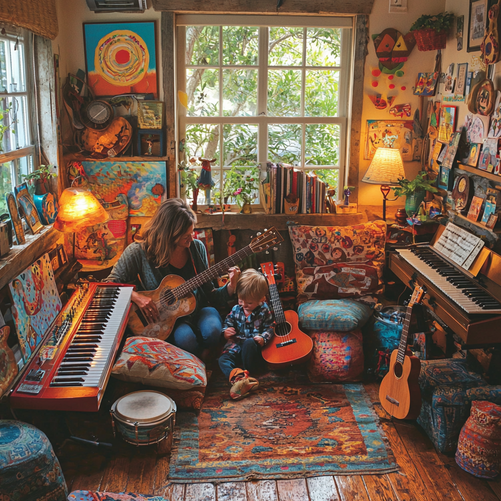Harmonies Of Home: Creating A Family Music Corner Diamonded Painting Kits