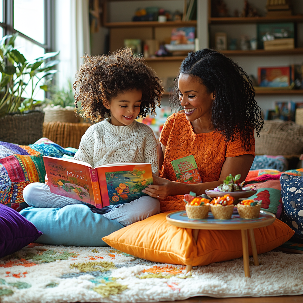 Heartfelt Connections: A Mother-Child Book Club Paint By Diamond