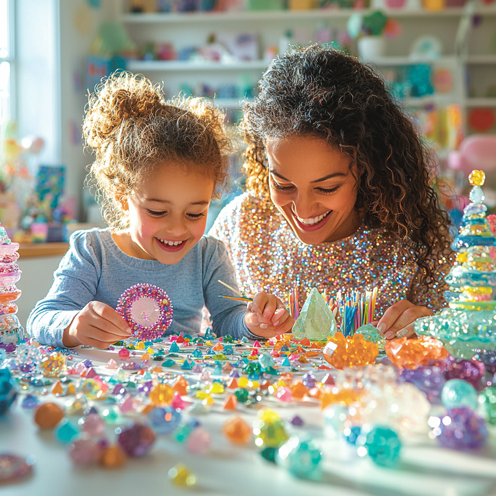 Glistening Gemstones: Creating Memory Keepsakes Diamonded Painting Kits