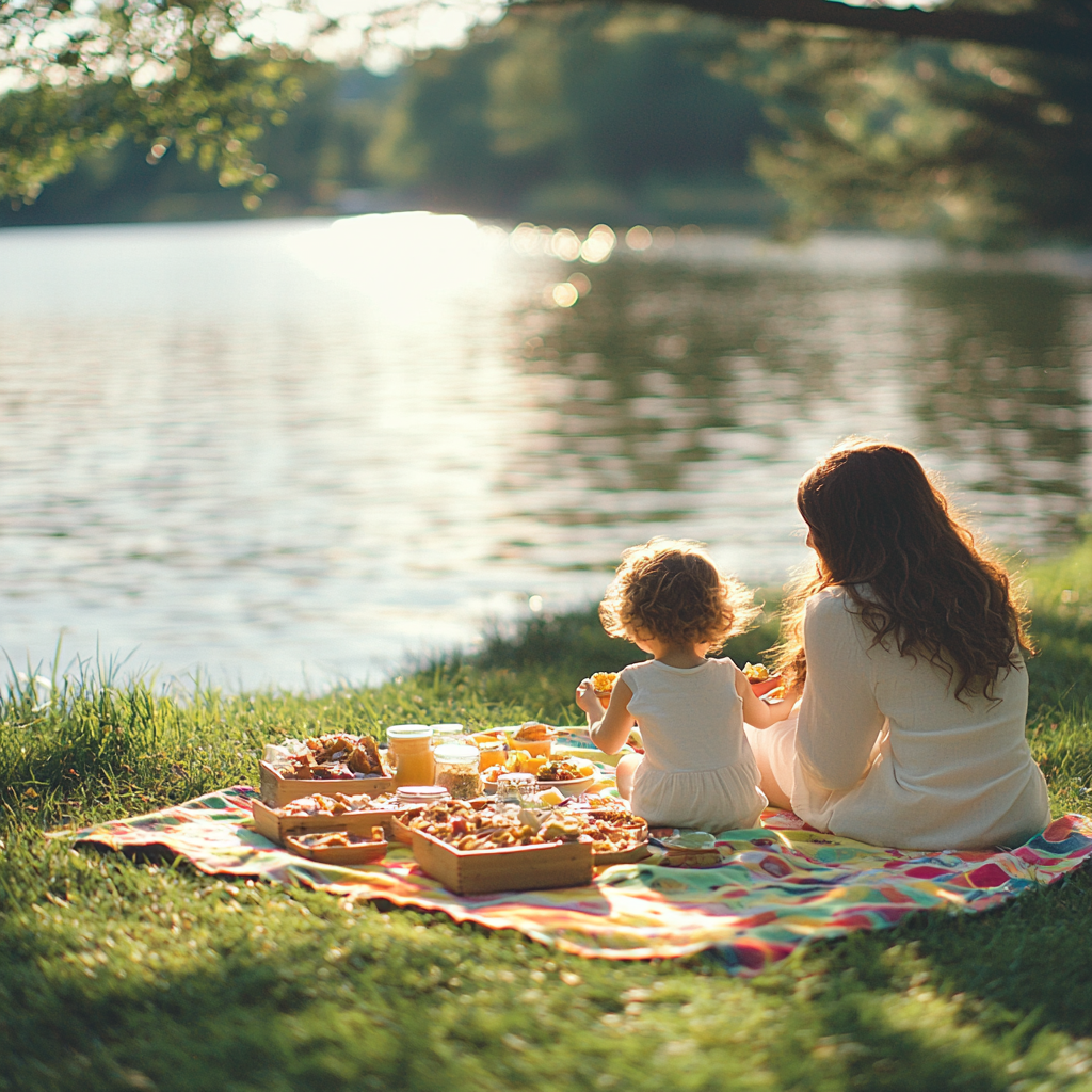 Gentle Ripples: A Mother’s Day Picnic By The Lake Paint By Diamonds Kits