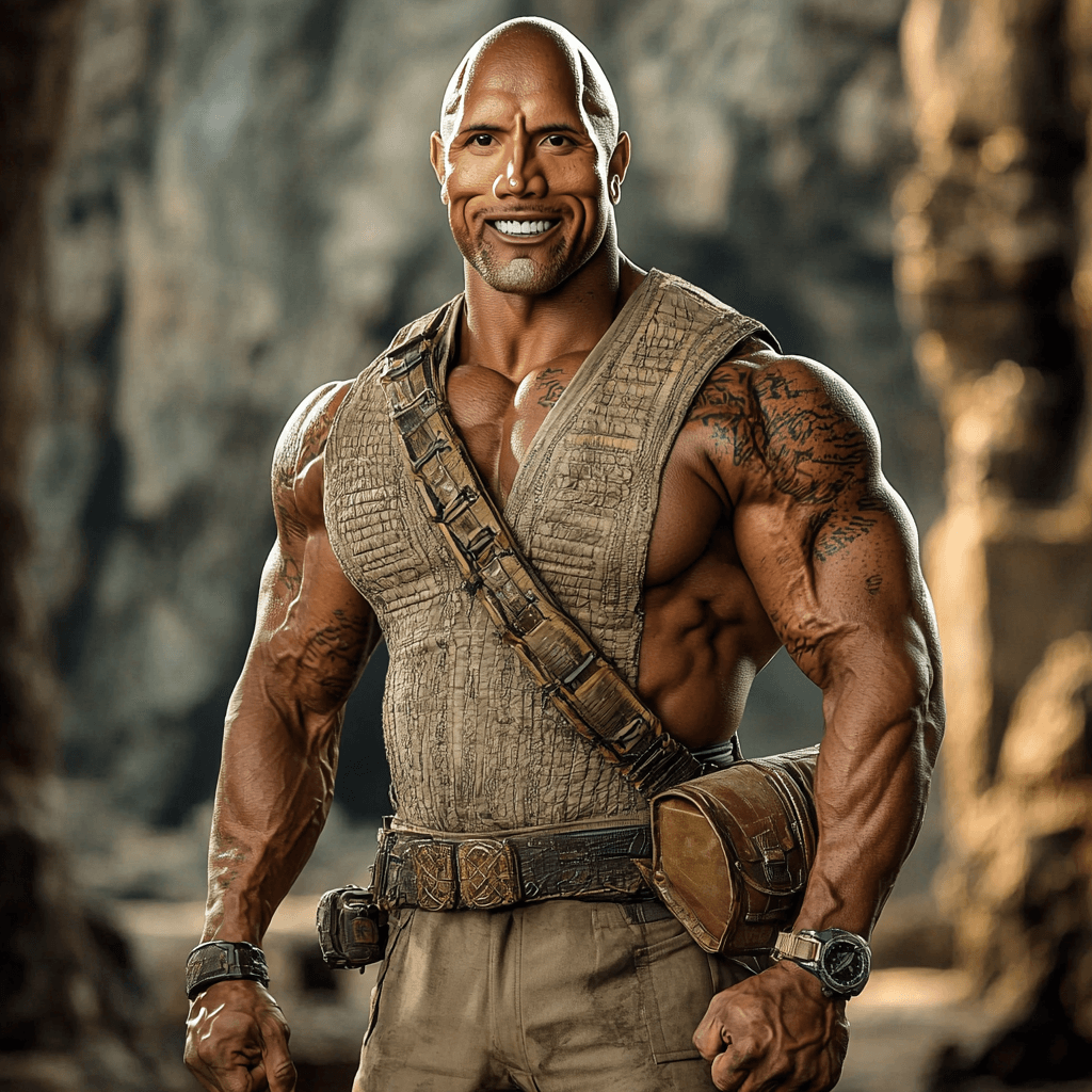 Dwayne Johnson: The Charismatic Force Of Action Cinema Painting By Diamonds Kit