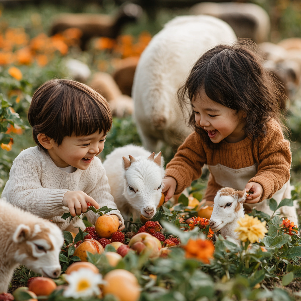 Nature's Embrace: A Day At The Farm Together Paint By Color