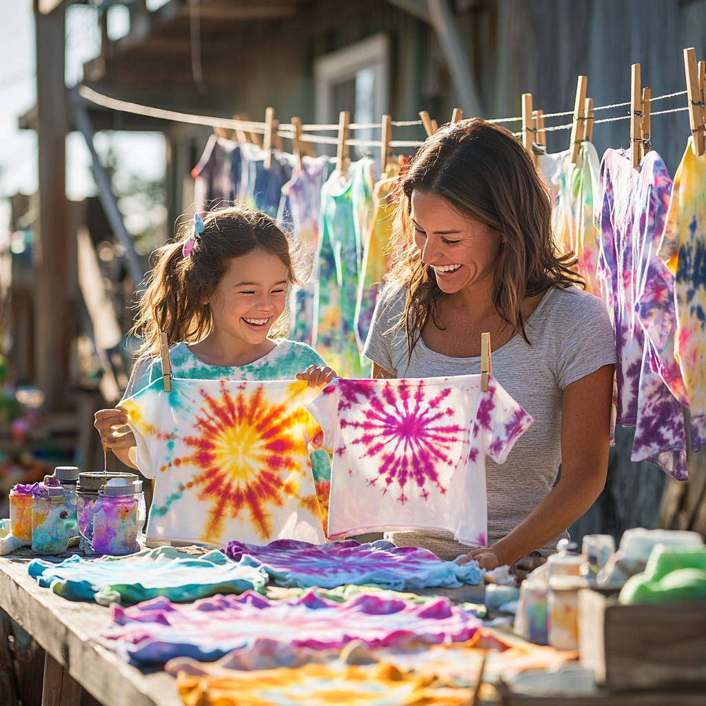 Colorful Connections: A DIY Family Tie-Dye Session Paint By Diamond