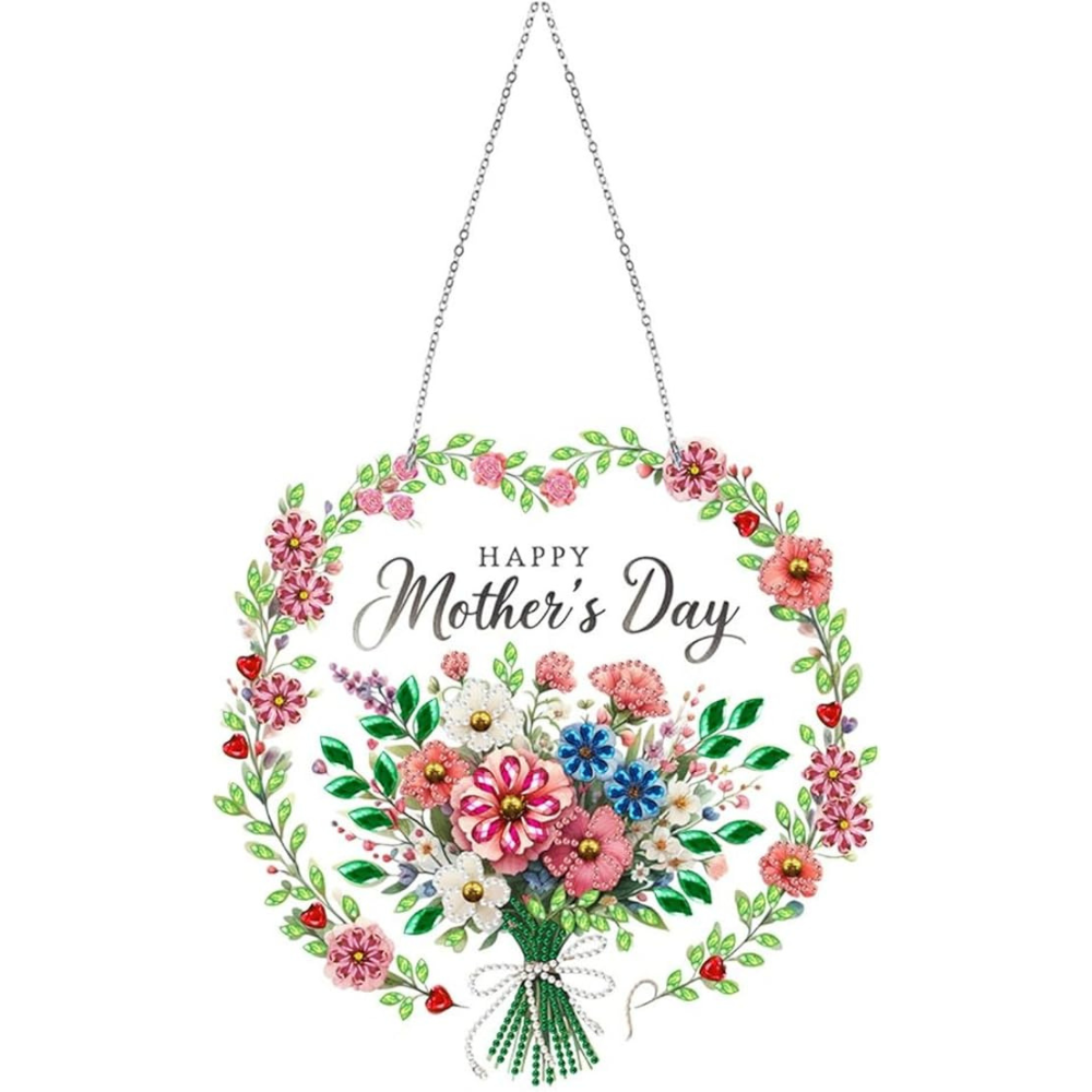 Round Hanging Diamond Art Painting Design