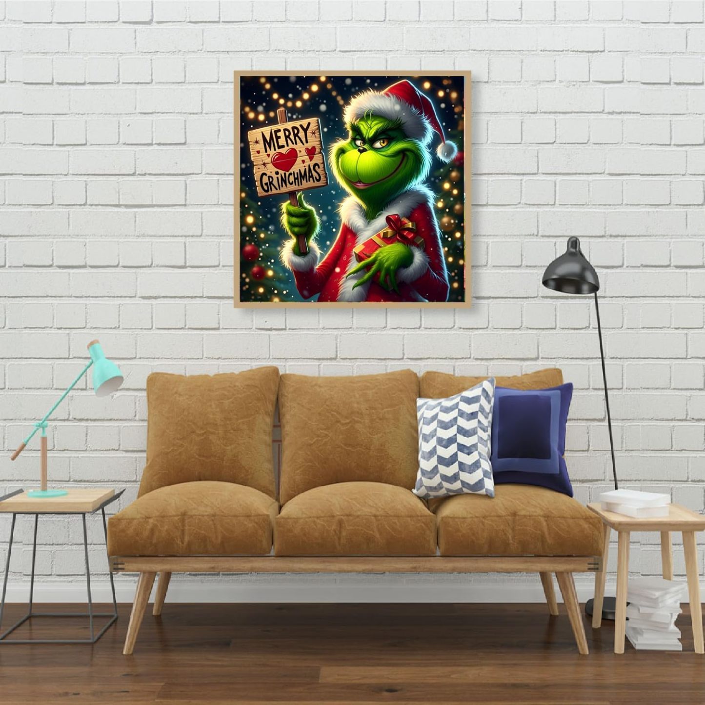 Christmas Grinch Diamond Painting Kit for Adults