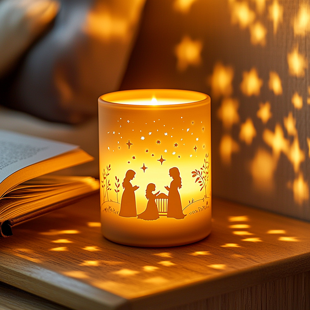 Guiding Light: Mother-Daughter Candlelit Stories Painting Diamond Kit