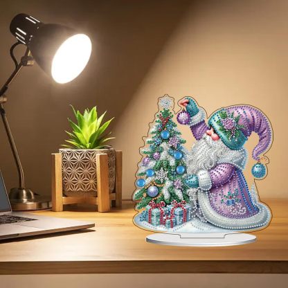 Christmas Snowman Tabletop Diamond Art Kit for Adults