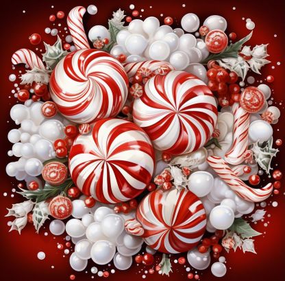 Candy And Snowman DIY Decoration Paint By Diamond Set