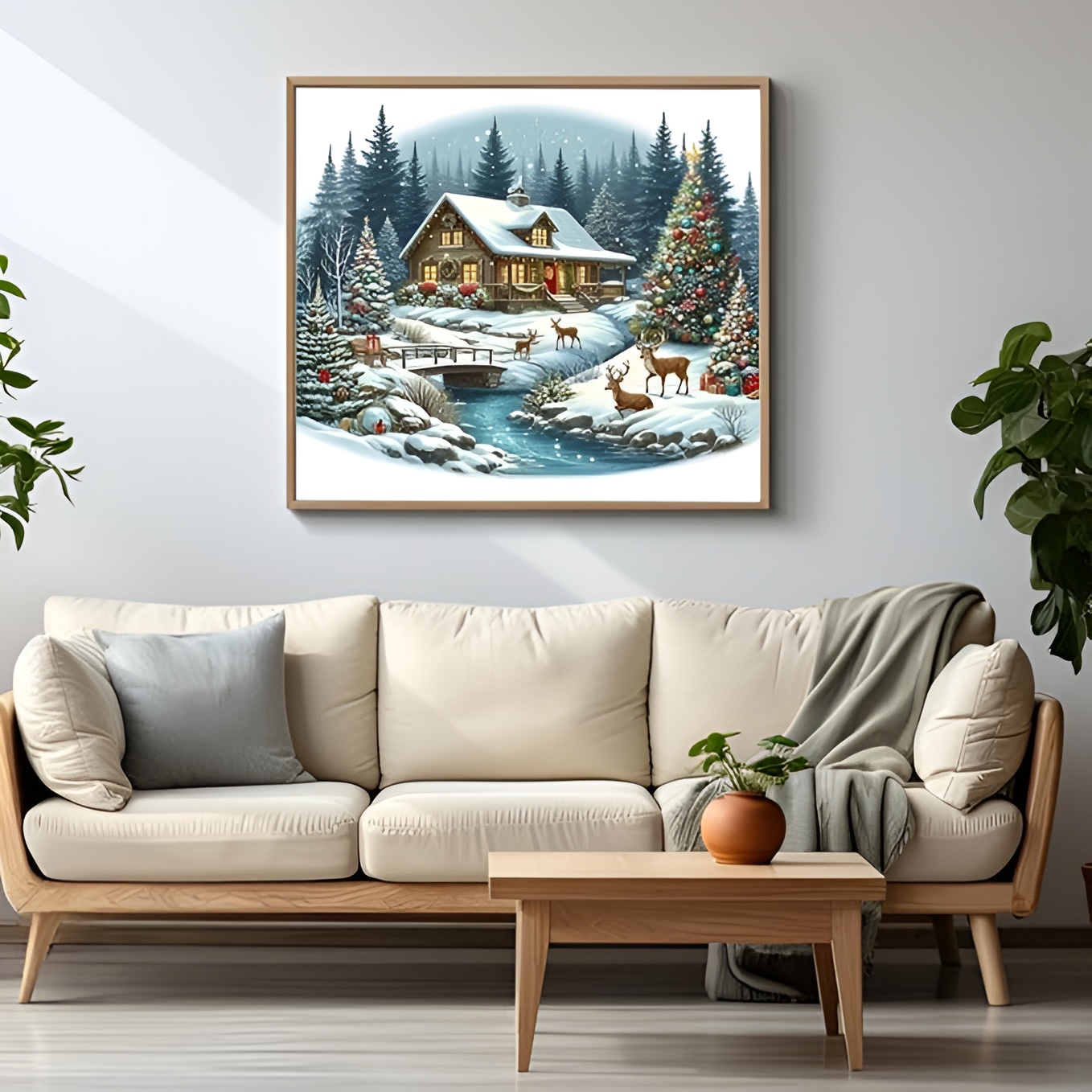 5D Christmas Deer Diamond Painting Art Kit