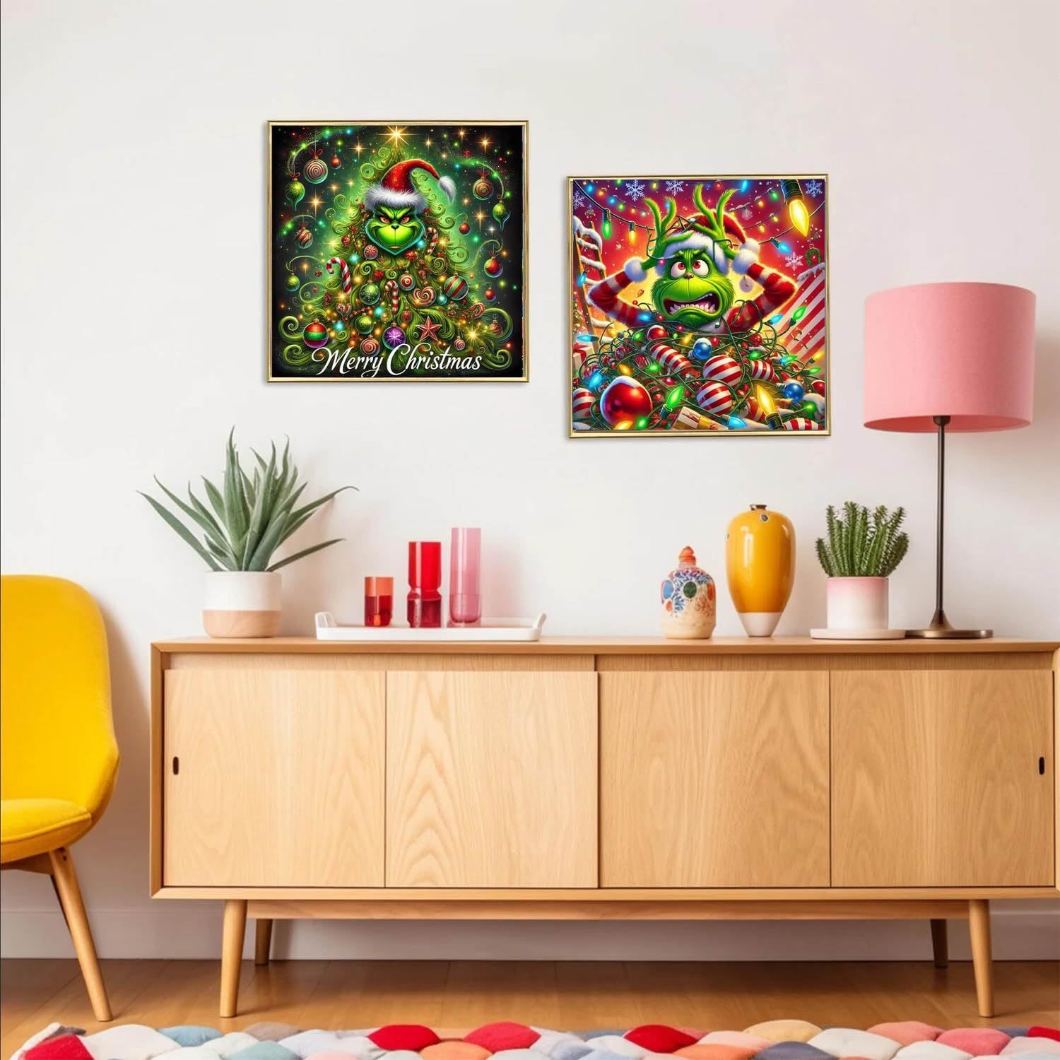 Christmas Grinch Diamond Painting Kit for Adults