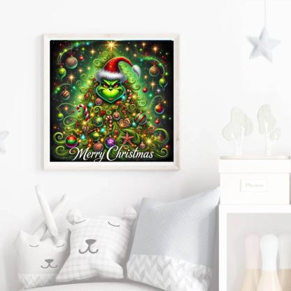 Christmas Grinch Diamond Painting Kit for Adults