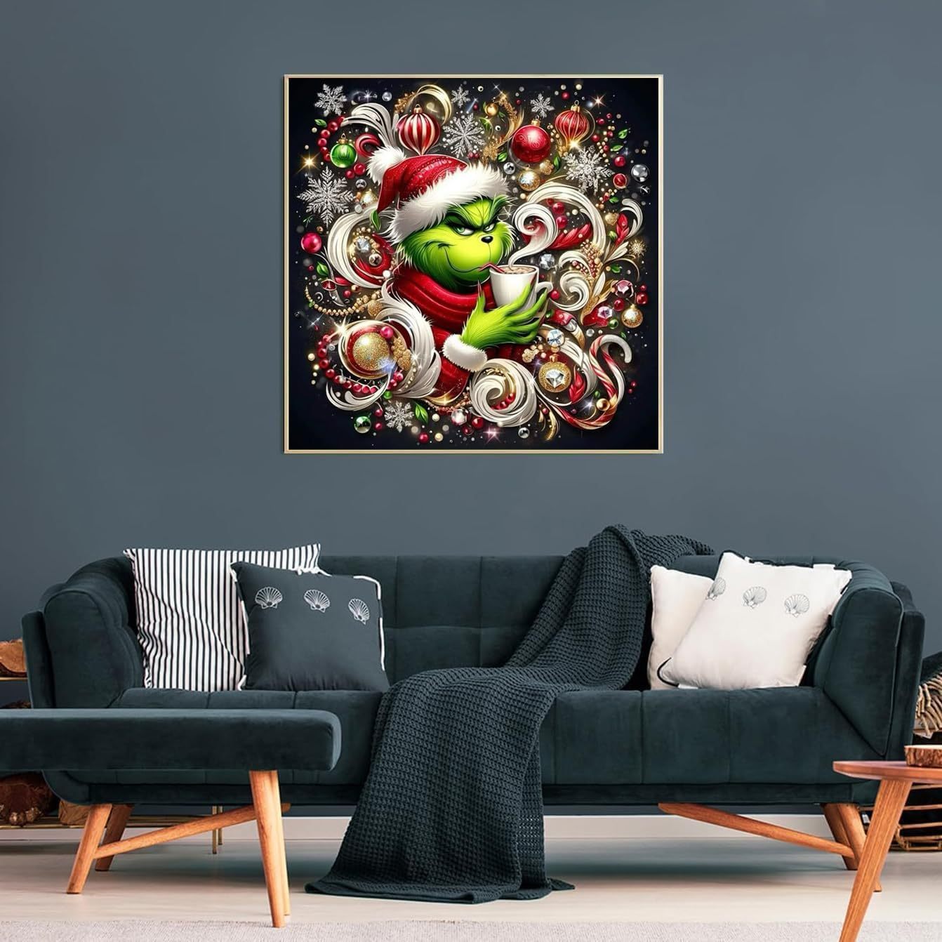 Christmas Grinch Diamond Painting Kit for Adults