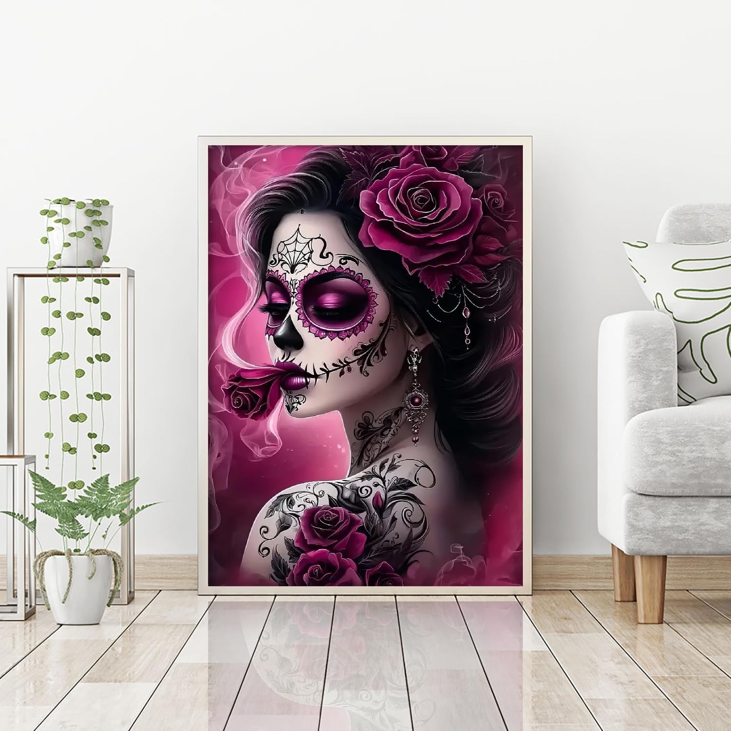Halloween Rose Paint By Diamond Kit