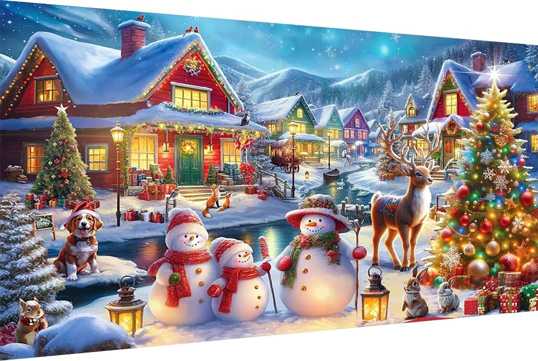 Christmas Tree And House Diamond Painting Kits for Adults