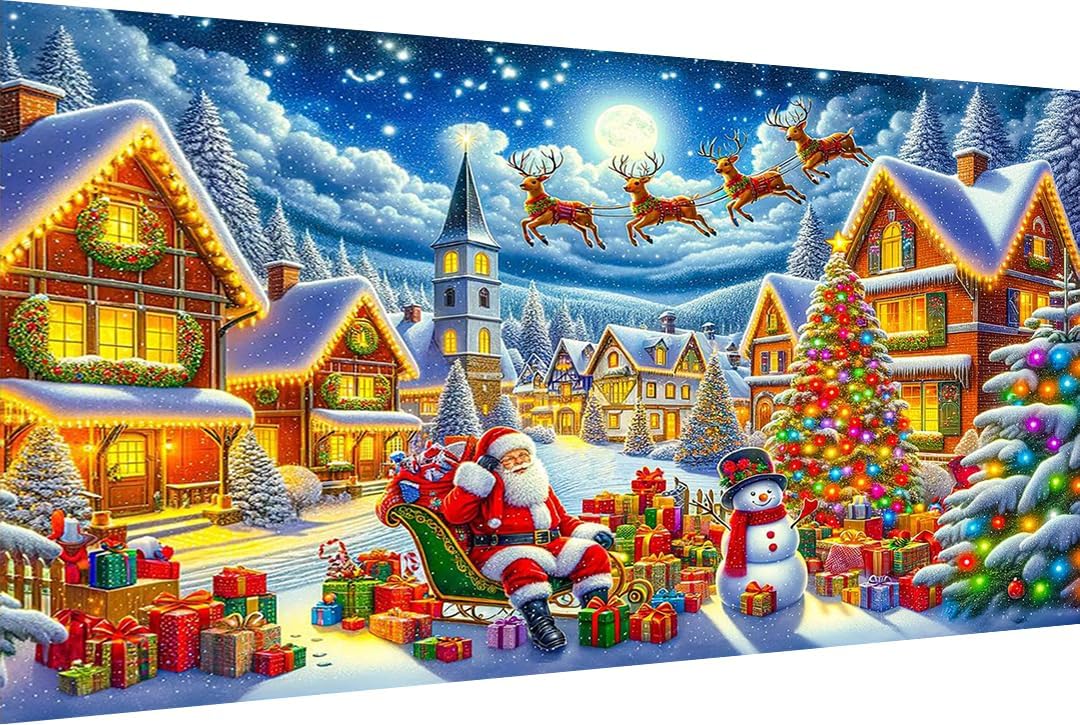 Christmas Tree And House Diamond Painting Kits for Adults