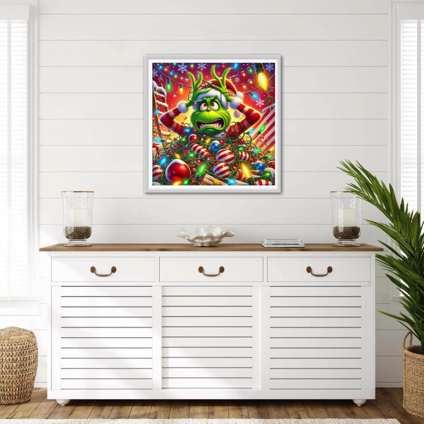 Christmas Grinch Diamond Painting Kit for Adults