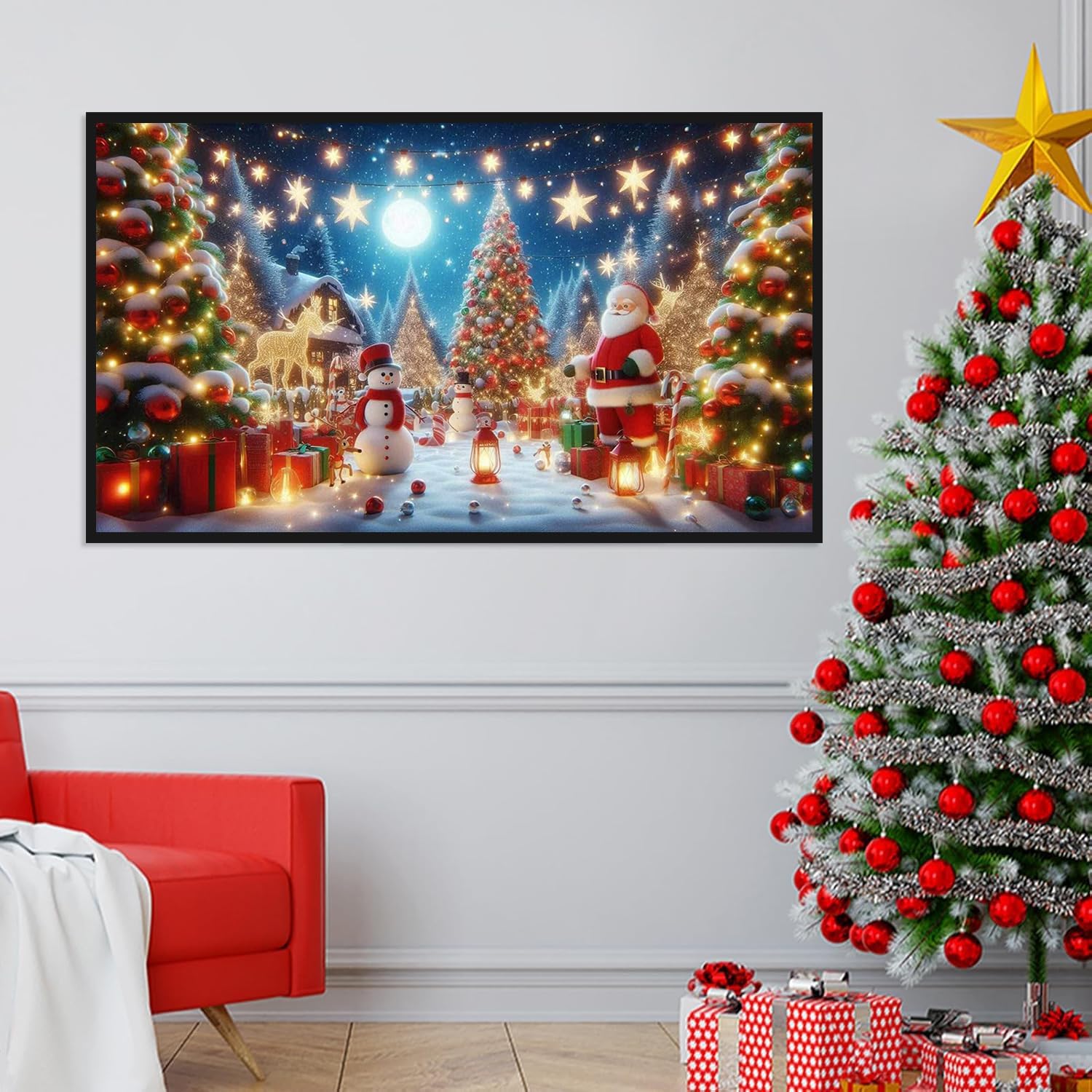 Christmas Tree And House Diamond Painting Kits for Adults