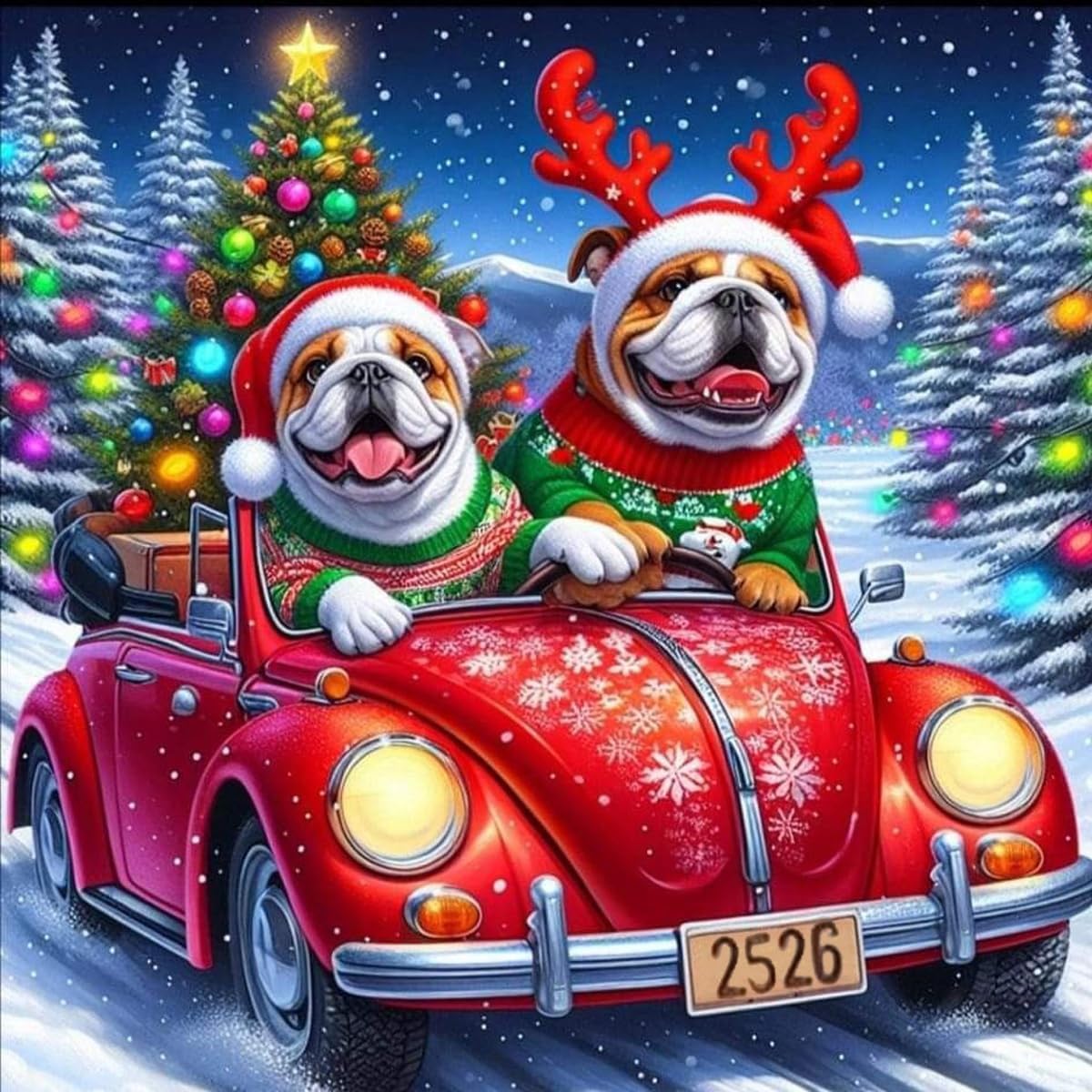 Merry Christmas Diamond Painting Kit for Adults