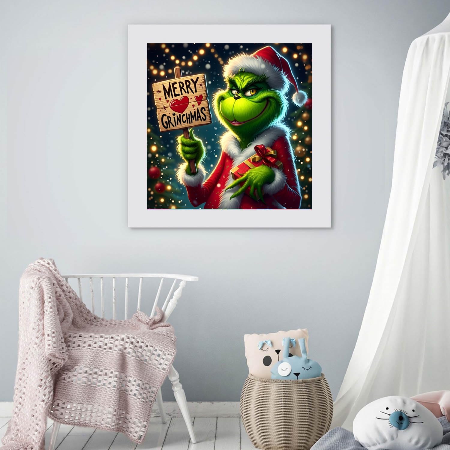 Christmas Grinch Diamond Painting Kit for Adults