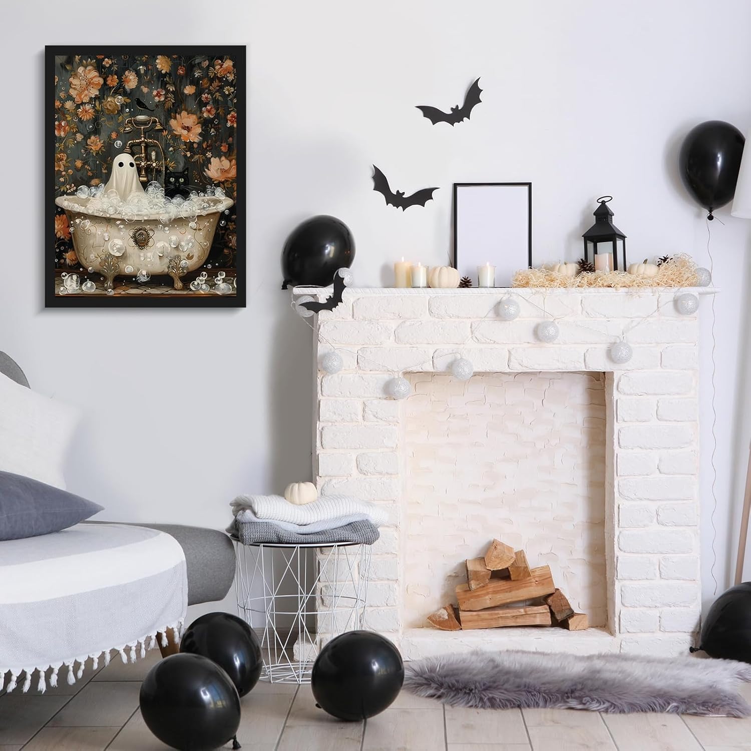Halloween Flower Paint By Diamond Kit