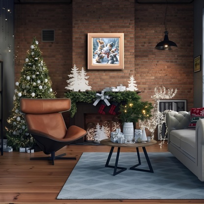 Christmas Winter House Themed Diamond Painting Art Kit