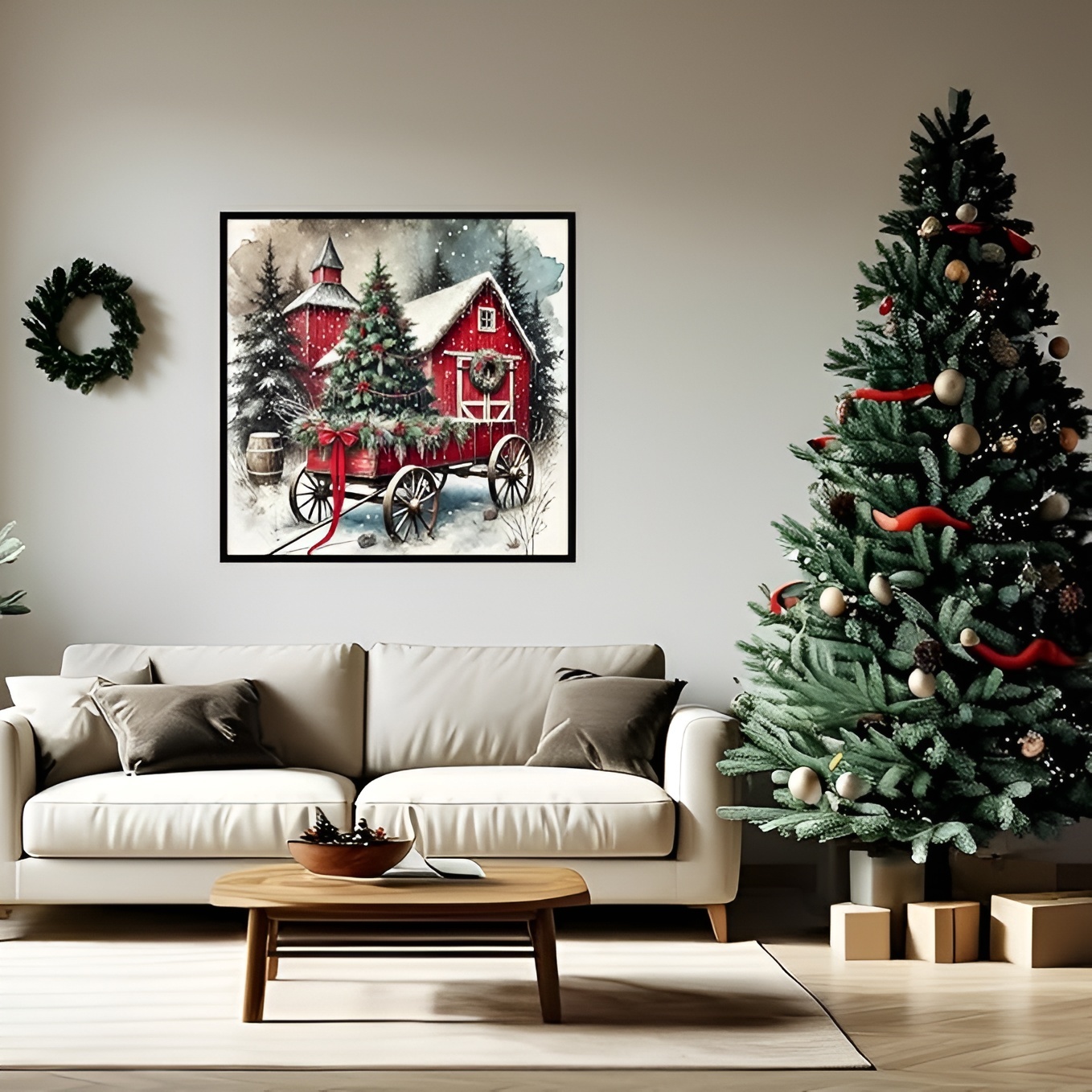 Christmas Winter House Themed Diamond Painting Art Kit