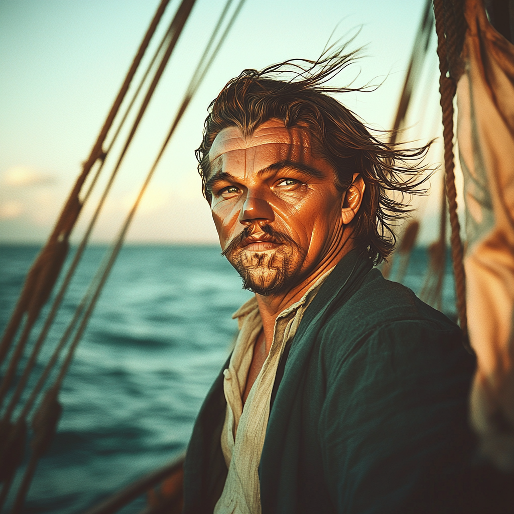 Leonardo DiCaprio: Navigating The Wake Of Dreams paint by diamonds