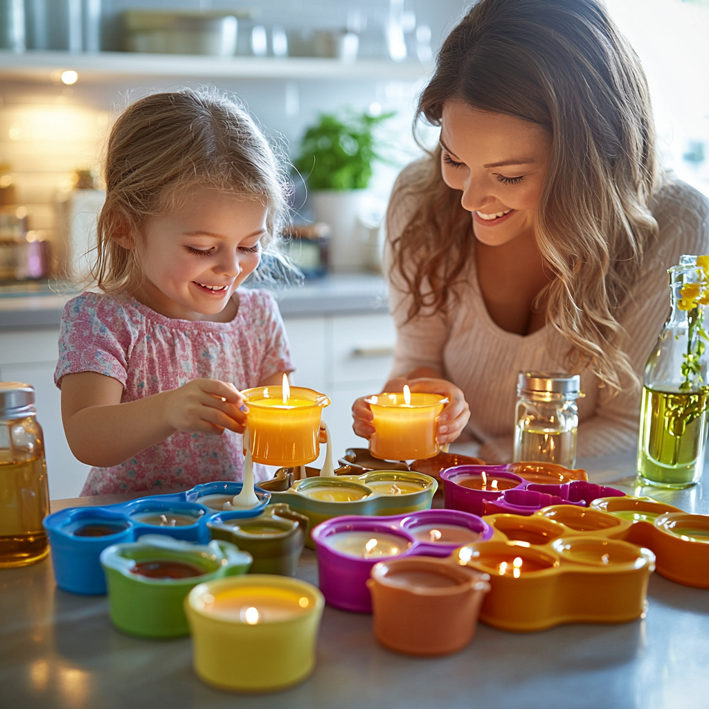 Scented Memories: Crafting Homemade Candles Together Paint By Diamond