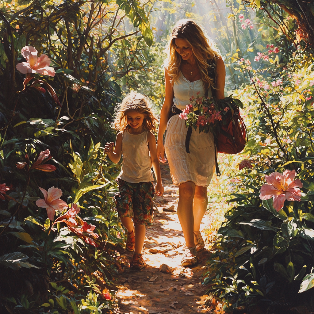 Nature's Whispers: A Day Of Hiking And Discovery Paint By Color