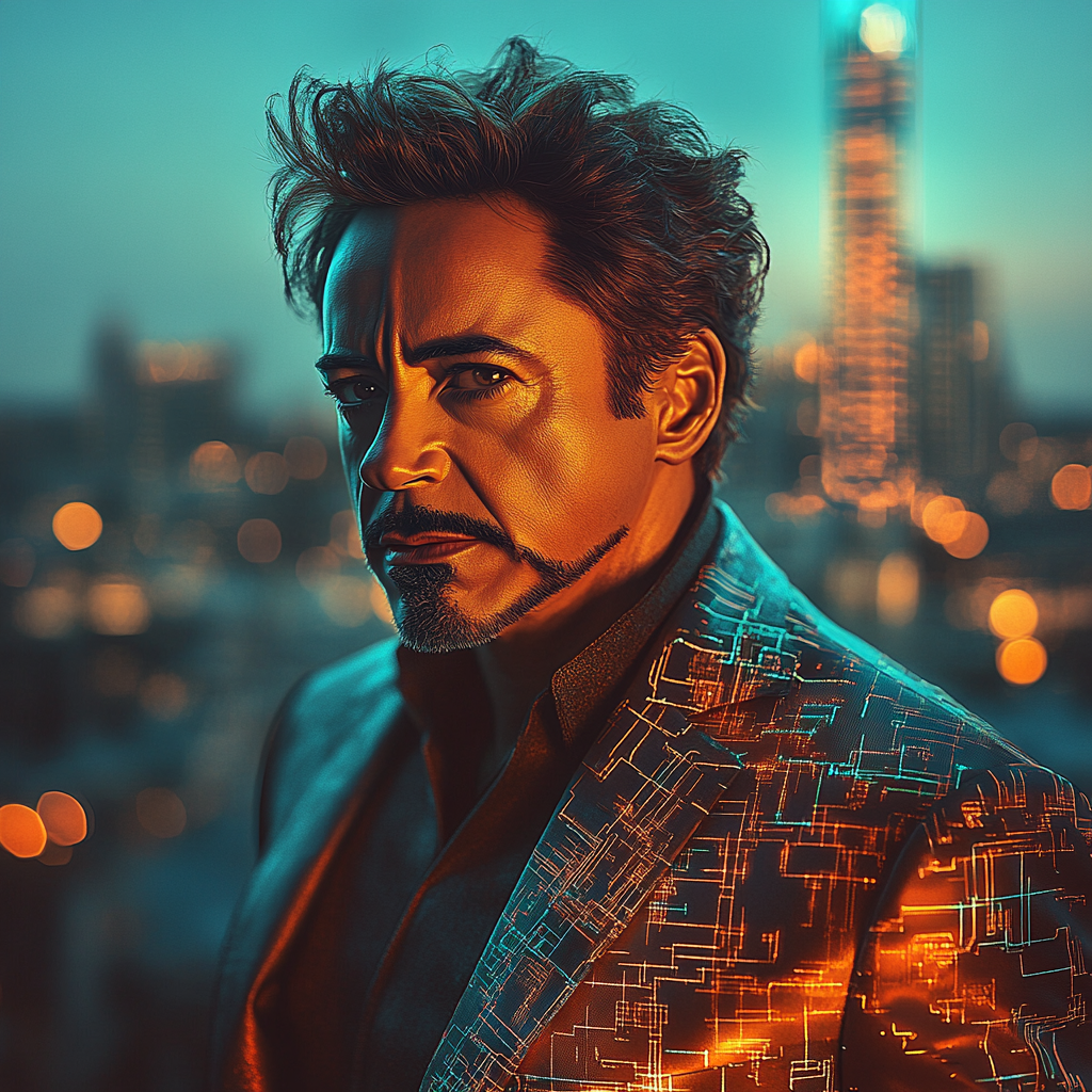 Robert Downey Jr.: Iron Mosaic Of A Brilliant Renegade diamonded painting kits