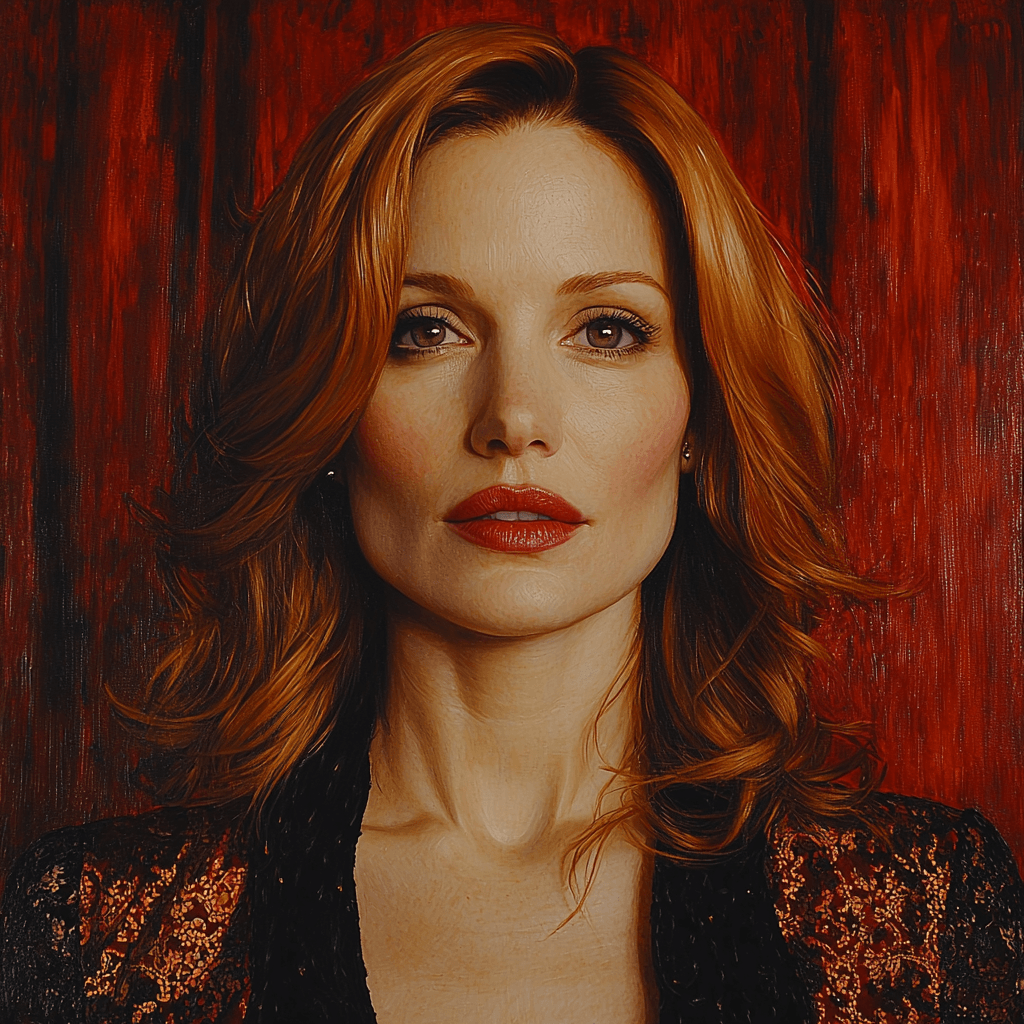 Jessica Chastain: The Bold Journey Of An Artist Painting By Diamonds Kit