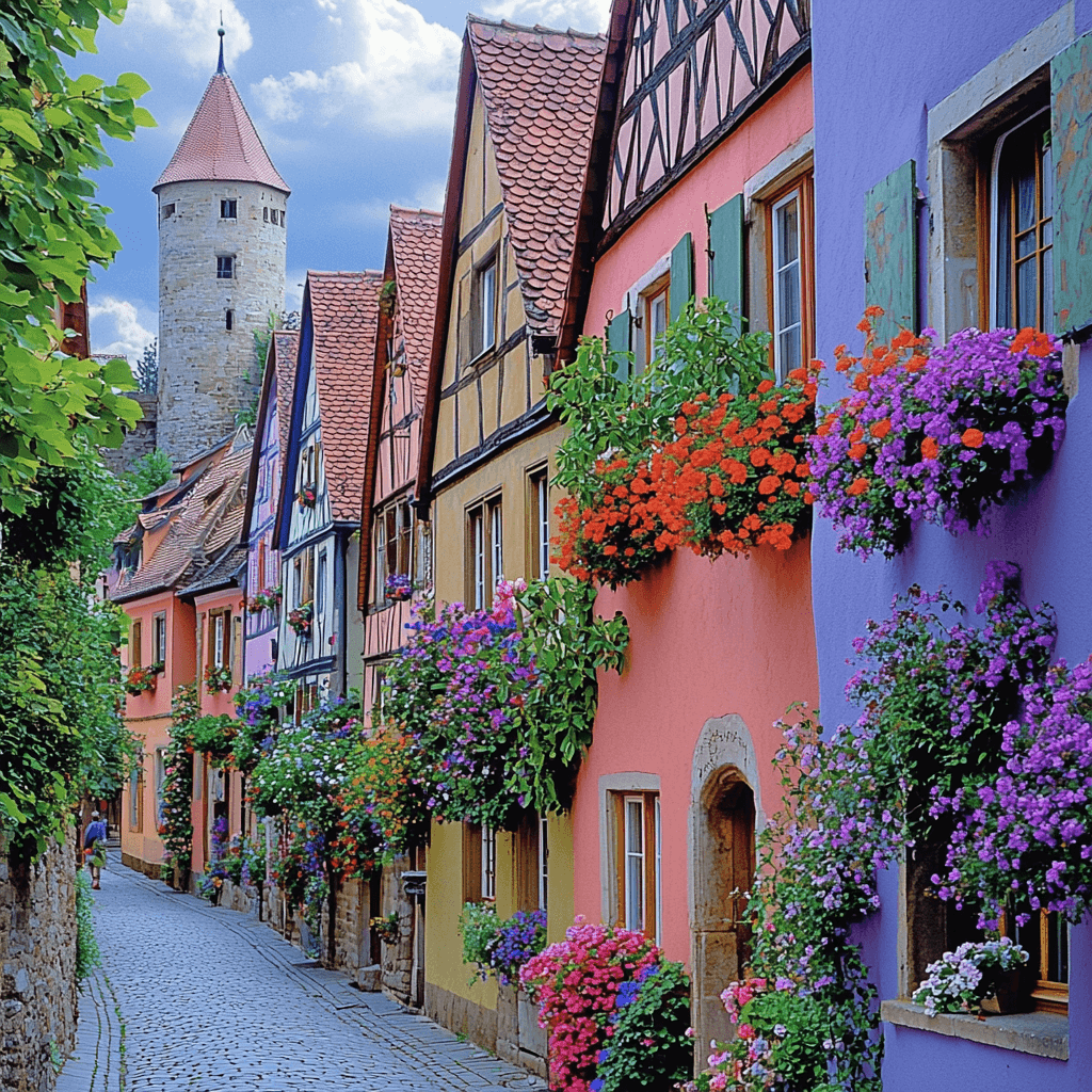 Rothenburg Ob Der Tauber DIY Paint By Diamonds