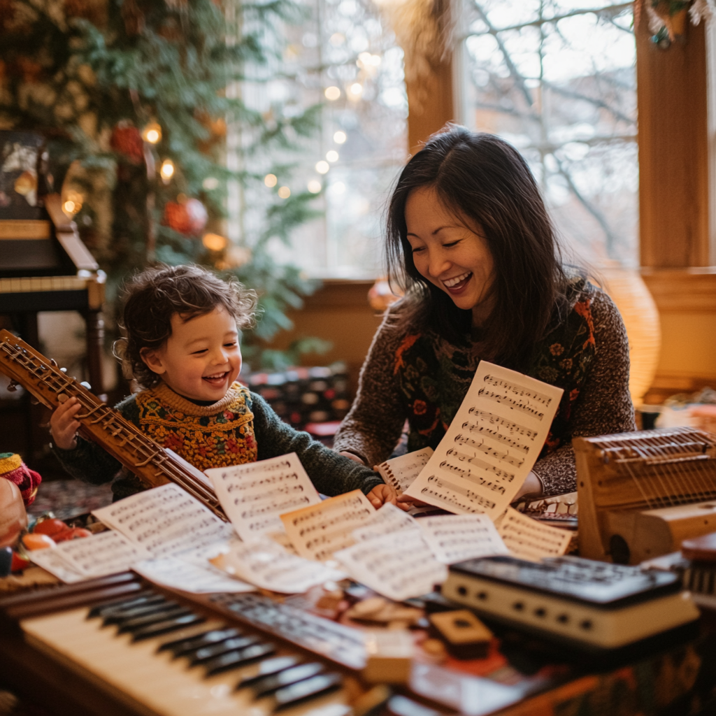 Creative Harmony: A Musical Day Together Paint By Diamond