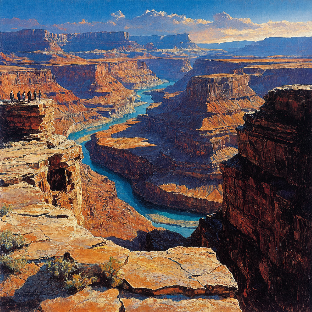 Grand Canyon Overlook Painting by diamonds kit