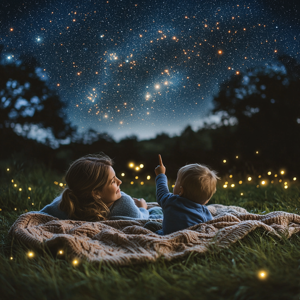 Starry Dreams: A Night Under The Cosmos Paint By Color