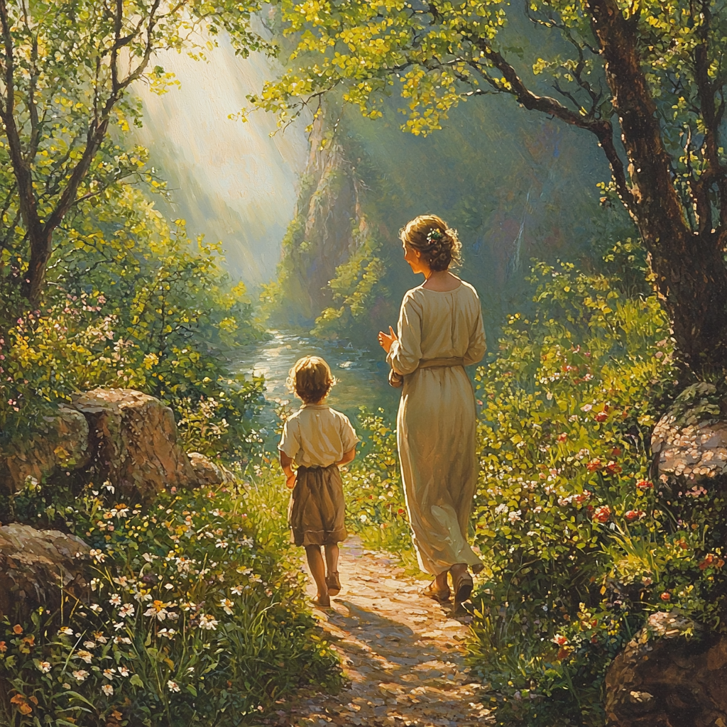Whispers Of Wisdom: A Day Of Nature Exploration Paint By Color