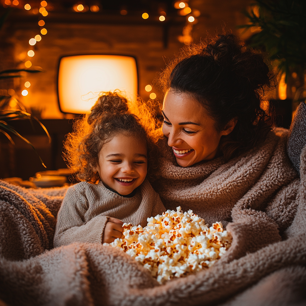 Laughter And Joy: A Family Movie Marathon Paint By Diamond